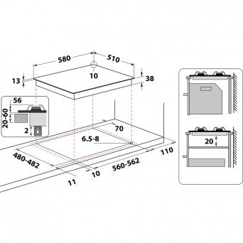 PLACA INDESIT - THP 642 W IX